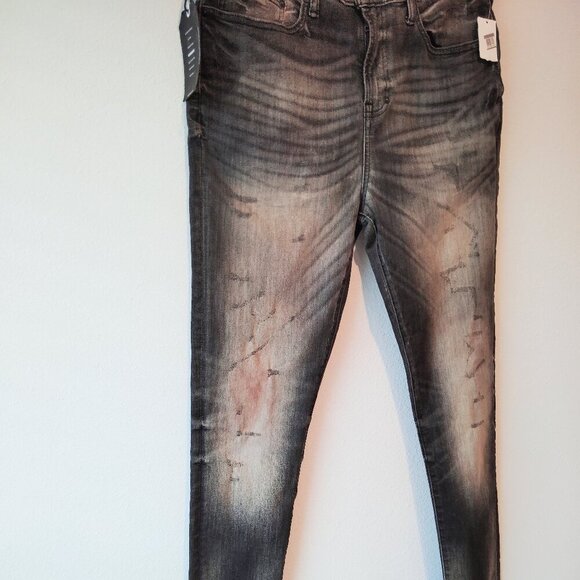 PRPS Distressed Black and Gray Jeans - Picture 3 of 5
